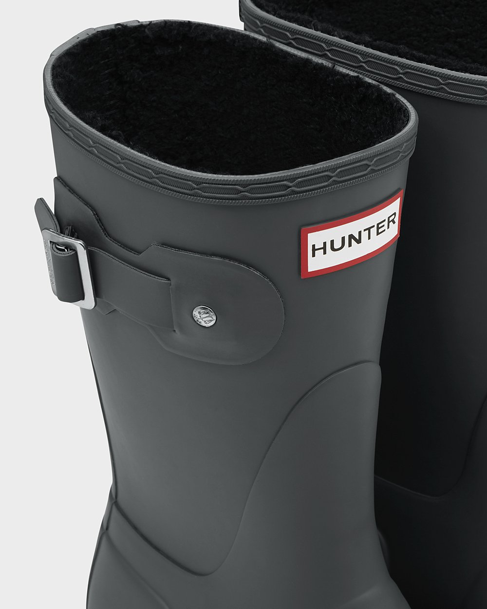 Hunter Ženske Kratke Gumene Čizme Tamno Zelene Original Insulated Hrvatska 7246-JOXBG